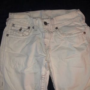 All white true religion jeans